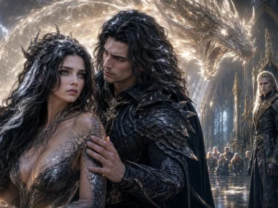 La dejaron morir en la nieve.<p>.<p>.<p> pero el Rey Dragón regresó por ella.<p>