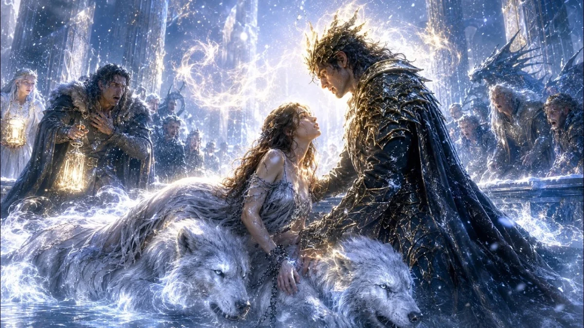 El Rey Alfa la envió a morir.<p>.<p>.<p> pero los Lobos de Hielo la devolvieron como su Luna.<p>